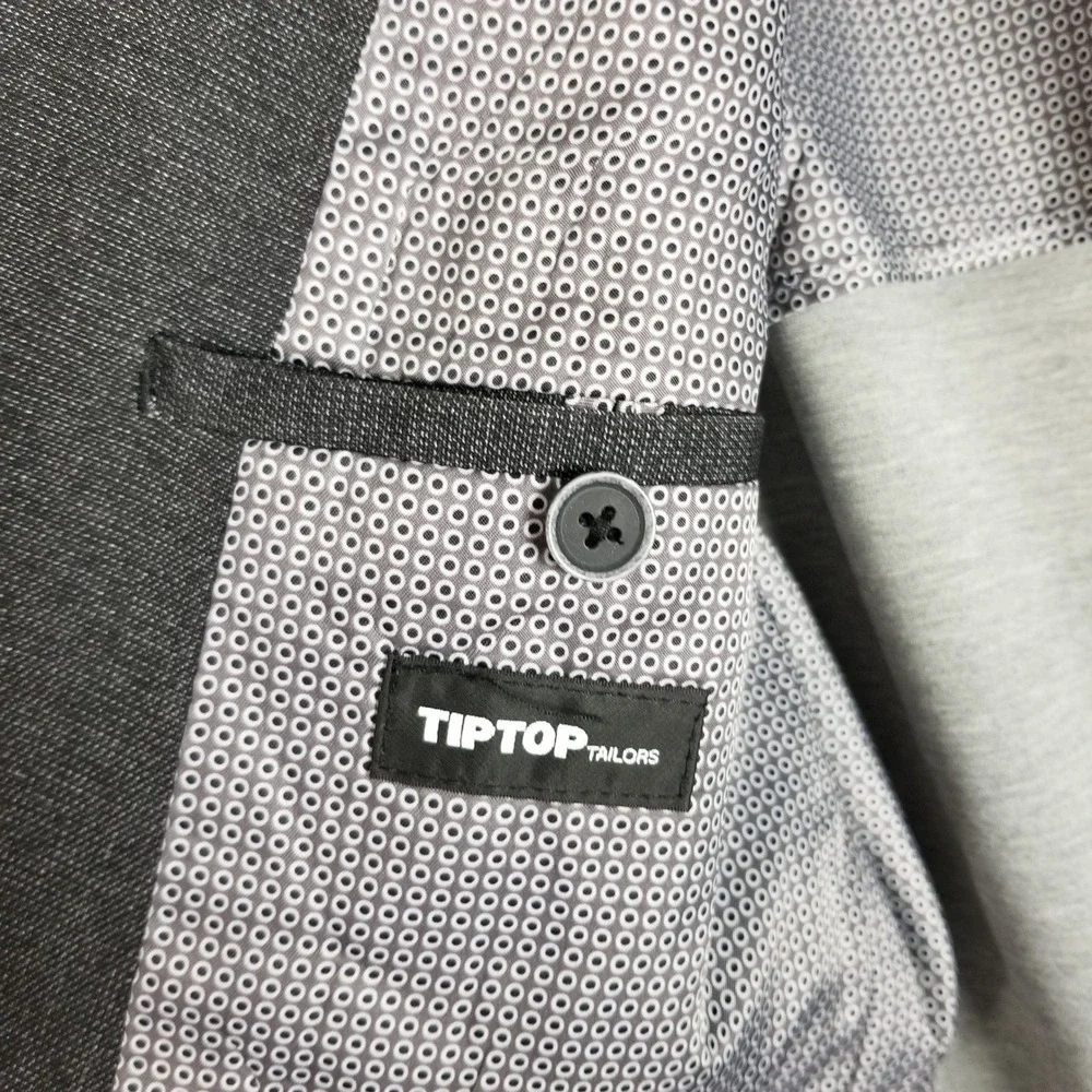 Hechter Paris Blazer Men 38R Charcoal Grey Two Button DH-POZ-J Sport Coat
